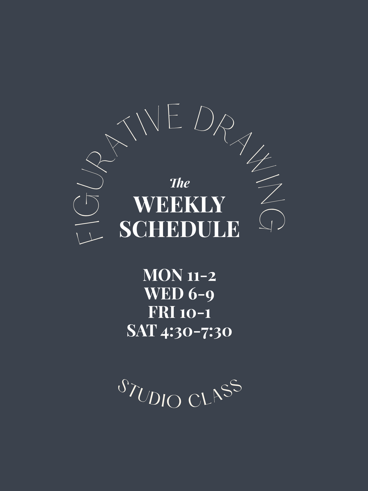 FIGURATIVE DRAWING STUDIO CLASS