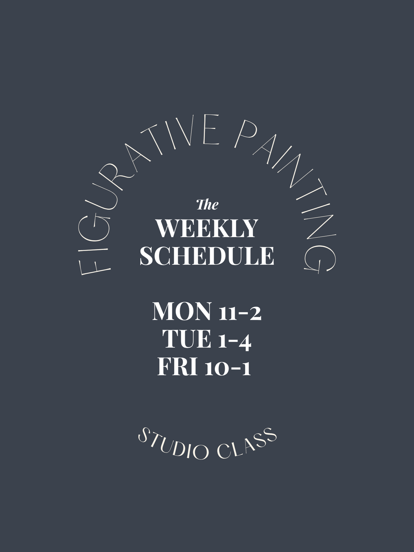 FIGURATIVE PAINTING STUDIO CLASS